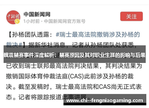 魏震禁赛事件深度解析：禁赛原因及其对职业生涯的影响与后果